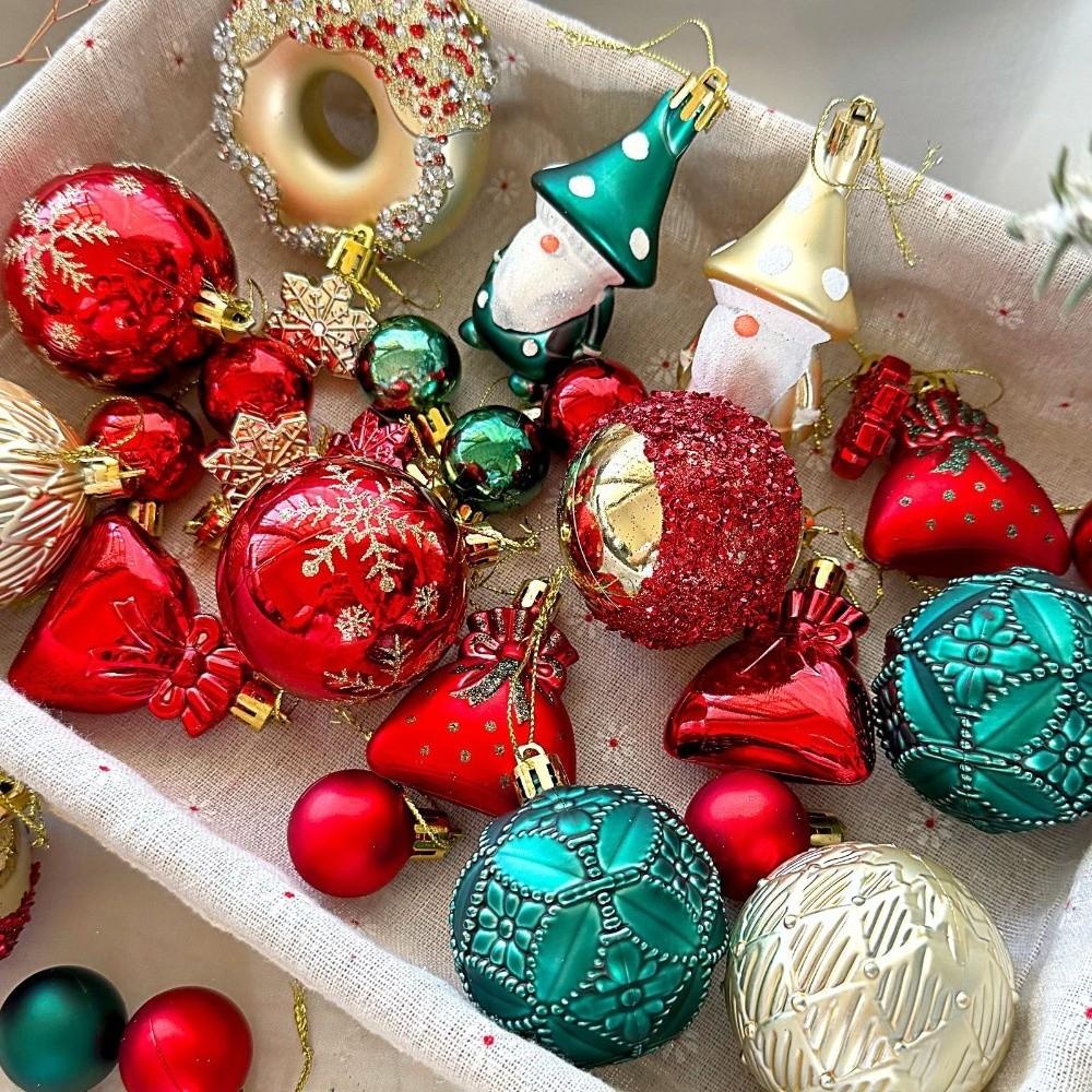 22Pcs/Set 6CM Christmas Tree Balls Creative Xmas Ornament Ball Showcase