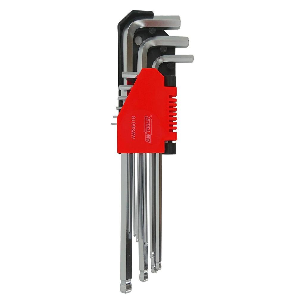 AW Tools Long Hex Key Set (Pack of 9)