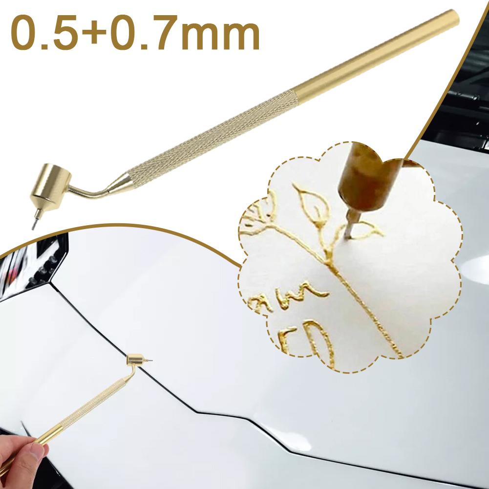 Car Scratch Repair Paint Pen Touch Up Detailing Fine Auto Line Slanting Applicator Paint Writer Precision Pen Fluid Ruling Q7F9