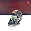 Brass Spartan Helmet Paracord Rope Beads Pendant Outdoor Tool Jewelry Accessory