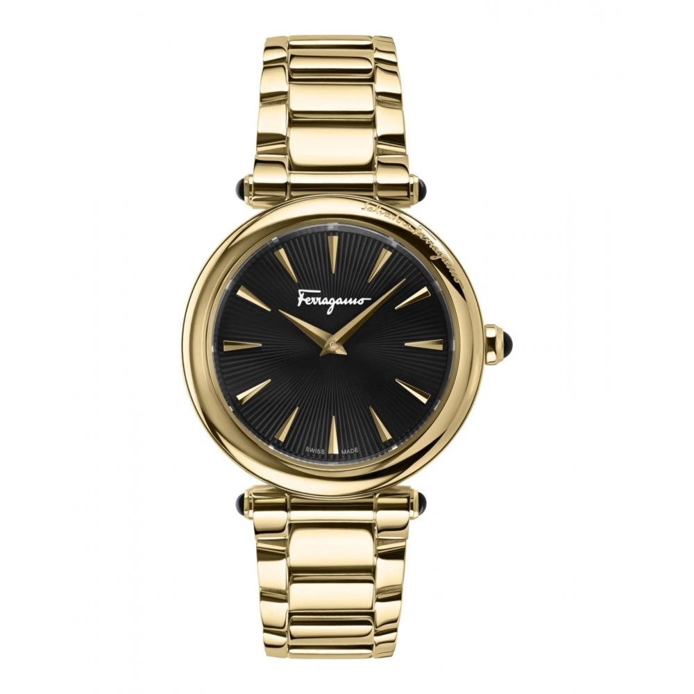 Salvatore Ferragamo Idillio Bracelet Watch Gold Gold Black