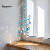 Decorative Spiral Faux Crystal Ornaments Sun Catcher, Prism Hanging Ornament, Rainbow Maker Colorful Catchers Sparkling Suncatcher for Home
