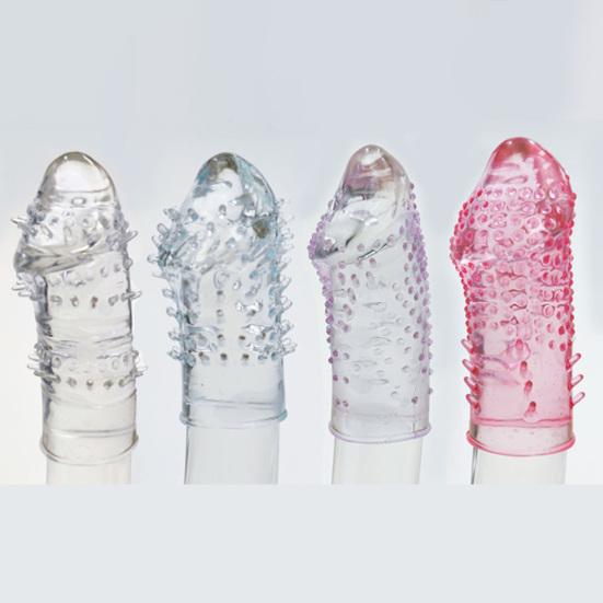 Penis Ring Granular Barbed Sexual Stimulation Translucent Delay Ejaculation Lock Ring for Male