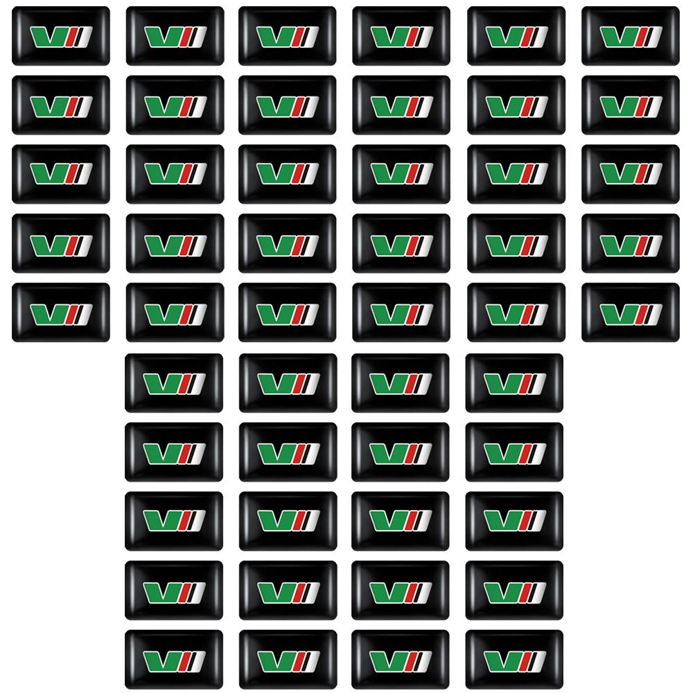 AAFM1 10/20/50pcs Car Window Lift Button Stickers Steering Wheel Badge Interior Decoration For Skoda VII VRS Yeti Fabia Octavia Kodiaq