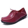 BigBagsSpring and Autumn Women's Singles Shoes Casual Leather Flat Strap Mother's Shoes Peas Shoes