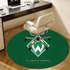 SV Werder Bremen, Логотип Футбольной Команды, Коврик-подкладка под стул, Круглый Ковер, Офисный Ковер, Можно стирать в машине, Нескользящий, Подходит для Гостиных, Спален