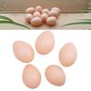 Plastic Fake Dummy Egg 5pcs Hen Poultry Chicken Layer Coop Hatching Simulation