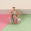 Jewelry Enamel Cute Animal Two Dogs Brooches Lady Brooch Pins Bag Lapel Pins Suit Scarf Clip
