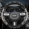 Чехол на руль автомобиля из ПУ кожи для Hyundai Sonata 10-го 11-го -2025 Kona -2025 Tucson -2025 Автоаксессуары