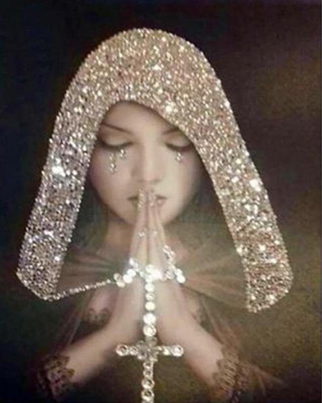 Алмазная живопись Религиозные фигурки Полный квадрат Новое поступление Алмазная вышивка Портрет Полный квадратный круглый бриллиант Мозаика Подарок ручной работы