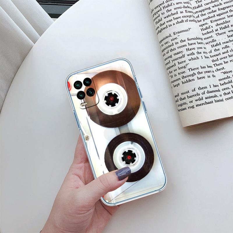 RP9 Boombox Tape Vintage Transparent Phone Case for Samsung Galaxy A04 A04S A14 A23 A34 A54 M23 M33 M52 M53