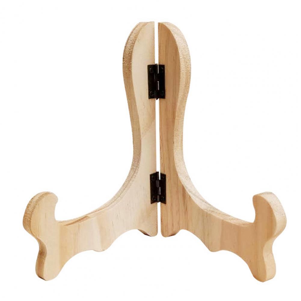 Практичная стойка для хранения, деревянная стойка для показа, изогнутый дизайн, складная тарелка, подставка для хранения чая пуэр