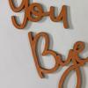 Love You Bye Sign Wooden Wall Art Sign Love Themed Entryway Wall