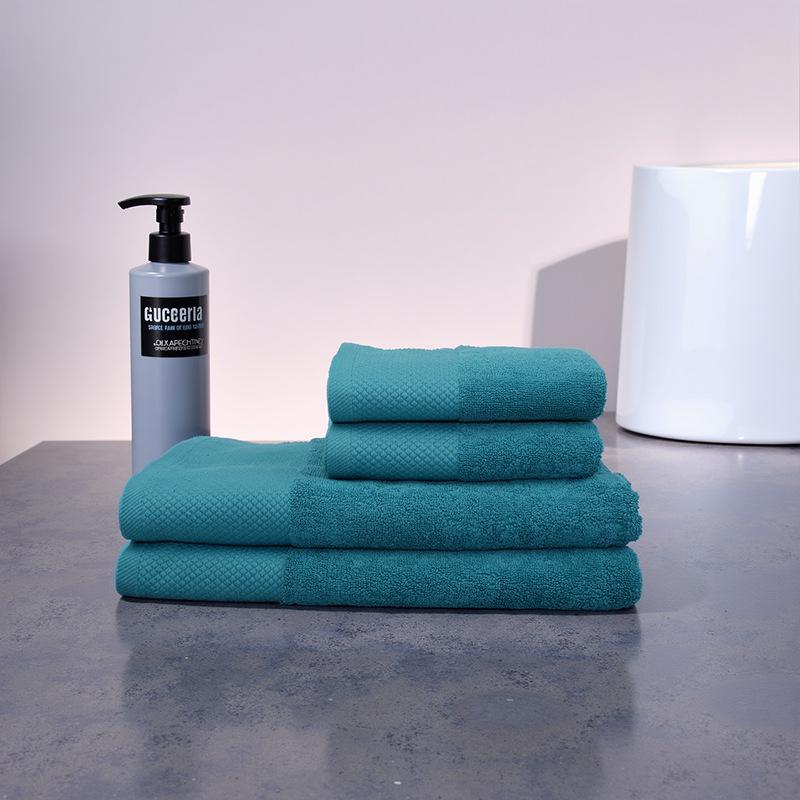 100% Cotton Towel Set, Solid Color Face Towel & Bath Towel, Soft Absorbent Cotton Towels for Home Hotel Daily Use