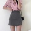 Classic Black Half Body Skirt For Women With Zipper Detail For Office And Casual Wear