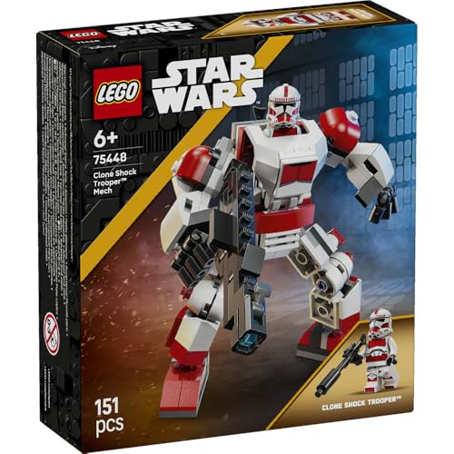 Игрушка-механический костюм Clone Shock Trooper™ из LEGO Star Wars, Подарок на день рождения, Развивающие конструкторы, Космическая игра для мальчиков и девочек, Возраст 6, 7, 8 и 9 лет, 754