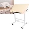 Mobile Standing Desk with Wheels Height Adjustment Folding Portable Rolling Laptop Desk for Home Bedside  