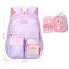 Side-Opening School Bags Waterproof School Backpack for Girls Gradient Color Princess Backpack Kids Schoolbag Primary School