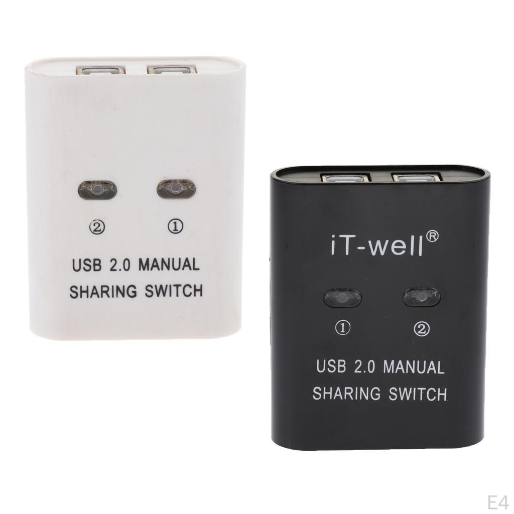 2 Ports USB 2.0 Manual Sharing For Printer