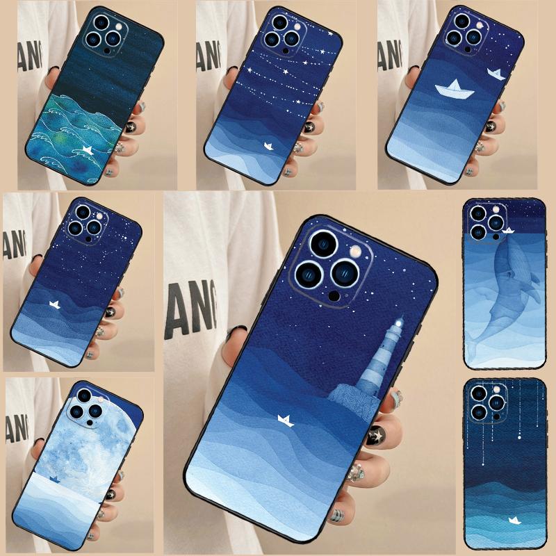 Морские волны парусник Чехол для OnePlus Nord 5 CE 2 3 4 Lite N20 N30 OnePlus 10T 12R 13R 13T 10 11 12 13 15 Обложка