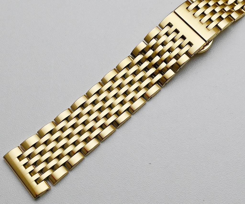 Ремешок для часов из нержавеющей стали с изогнутым концом, 18 мм, 19 мм, 20 мм, 21 мм, 22 мм, сменный ремешок, застежка-бабочка, ремешок для часов, браслет, серебро, золото