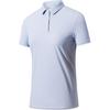 Champion All-Weather Series Solid Color Breathable Versatile Casual Short Sleeve Polo Shirt Women Polo Shirts Purple-Cloud-Gray 162520103-4
