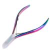 1PCS Nail Art Dead Skin Remover Clipper Scissor Stainless Steel Plating Rainbow Cuticle Nipper Cutter