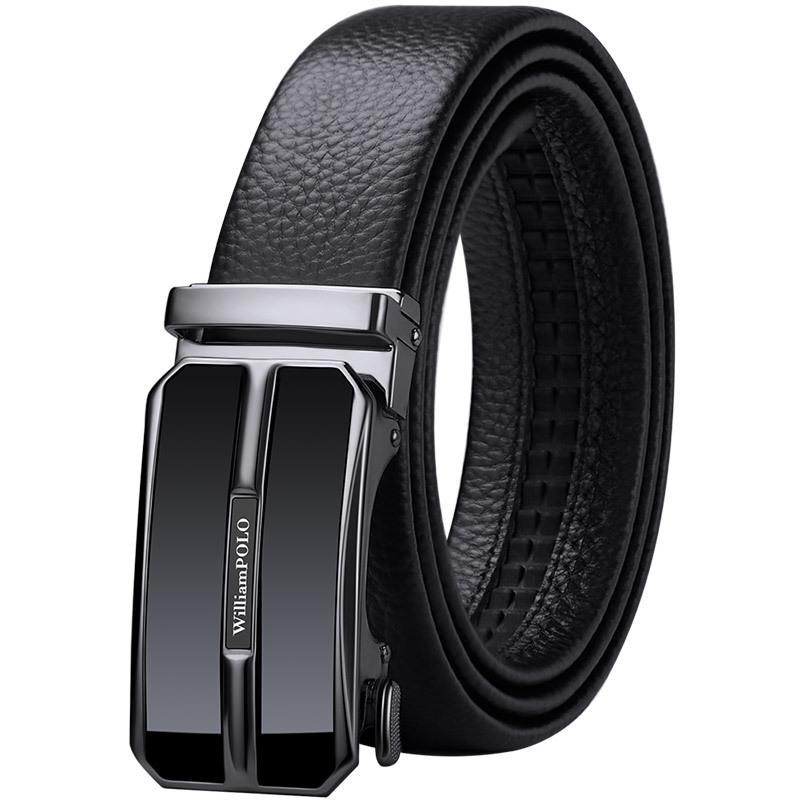 Emperor's Men's Belt Genuine Leather Business Automatic Buckle Belt Youth Light Fashion Cowhide Men's Belt