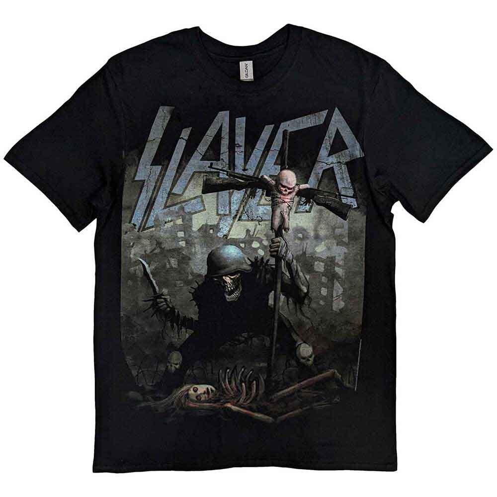 Slayer Soldier Cross T-Shirt Black New