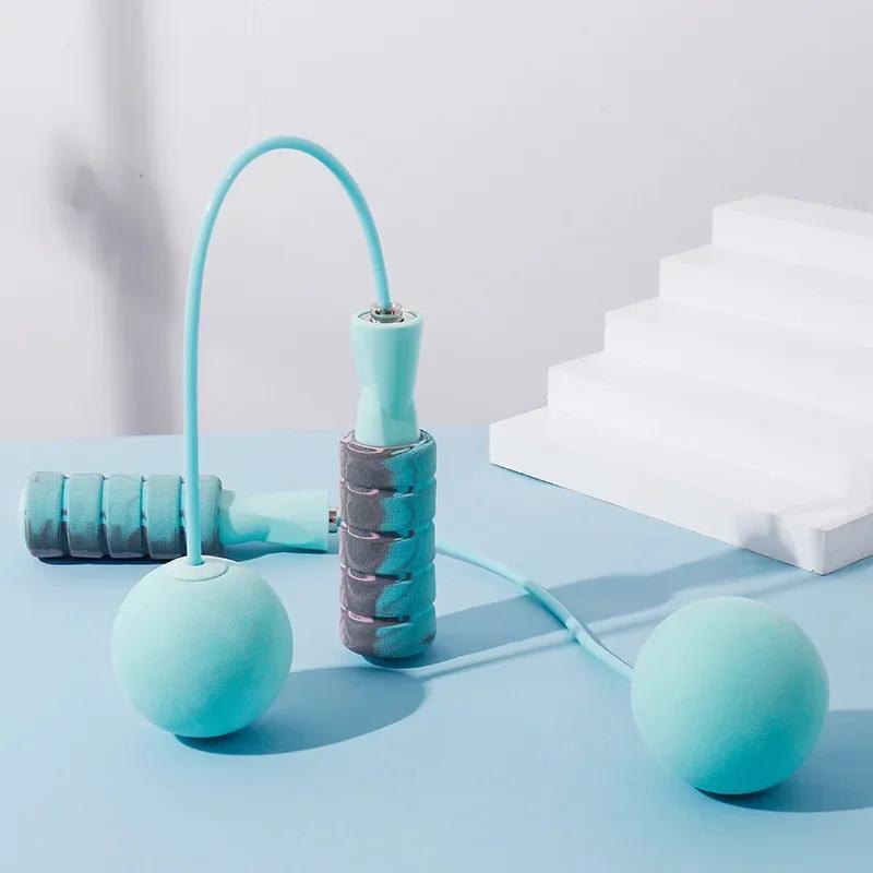 Cordless Weighted Skipping Jump Rope for Fitness Exercise, Ropeless Jump Rope with Large Cordless Ball for Women Training Indoor