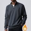 Зимняя мужская бархатная толстовка на молнии, однотонная, из овечьего бархата, с высоким воротником, базовая рубашка-куртка