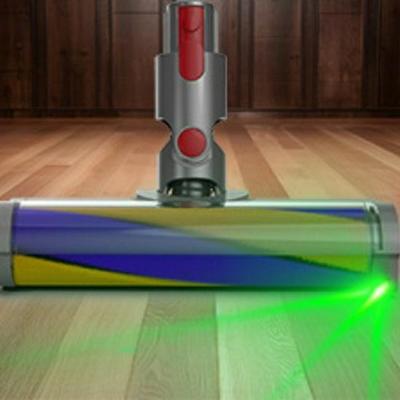 Совместимая электрическая щетка для пола с зеленым светом для пылесосов Dyson V7, V8, V10, V11, V12, V15