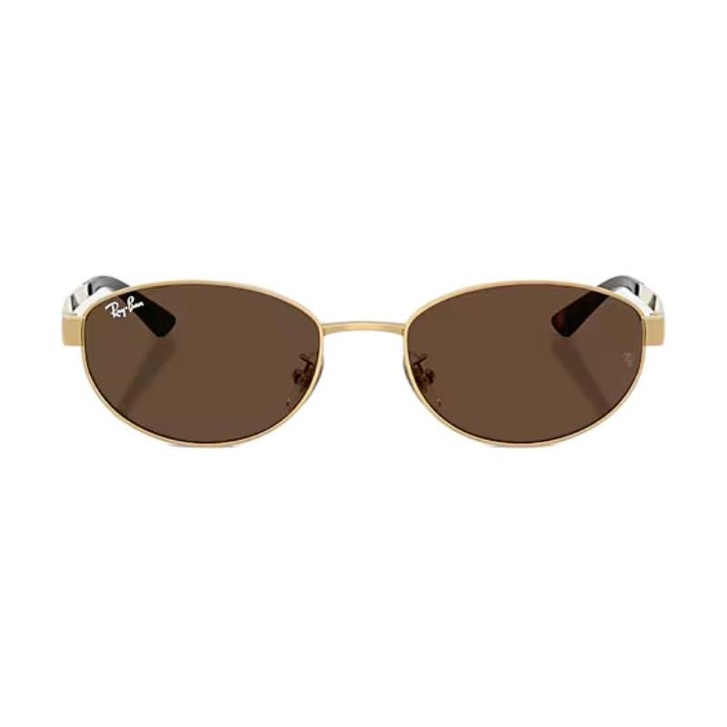 RAYBAN Metal Oval Sunglasses Unisex Couple Style 001/73 55-19 RB3774D
