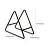 SHOWERORO Iron Coaster Holder, Coaster Holder without Coasters, Coffee Mat Stand, Tabletop Coaster Rack, Coaster Caddy, Triangular Plate Stand, Coaste