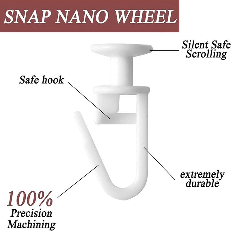 50 шт. карниз для штор Mute Slider пряжка для штор подвесная штора рулонная штора раздвижная шторная направляющая крючки для бегунков