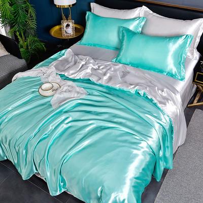 Комплект постельного белья Nordic Silk с пододеяльником, простыней, наволочкой, роскошный, для пары, односпальный, двуспальный, летний, домашний текстиль, однотонная простыня