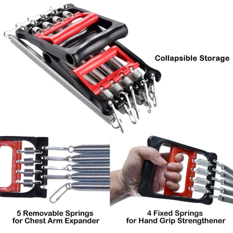 3 в 1 Эспандер с пружинным натяжителем для тренировки рук, грудной эспандер, многофункциональный фитнес-тренажер для мышц