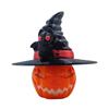 Holiday Pumpkin Decoration Colorful Halloween Pumpkin Figurine with Bat Witch Hat 3d Printed Fidget Toy for Home Office Decor