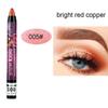 2in 1 Waterproof Eyeshadow Lipstick Pen Smudge-Free Stick Lip Makeup Glitter Shimmer Long Lasting Pen, 05 with Sharpener, 1 Piece