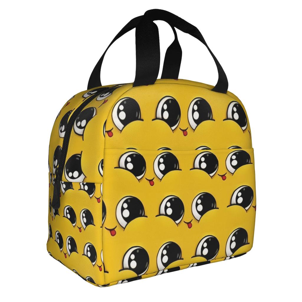 Funny Expression Insulated Lunch Bag for Women Waterproof Cooler Thermal Lunch Box School