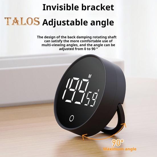 Магнитный кухонный таймер с большим светодиодным дисплеем, обратный отсчет времени, таймер для приготовления пищи, выпечки, обучающий, регулируемый, легко читаемый таймер