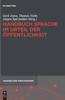 Книга Handbuch Sprache Im Urteil Der OEffentlichkeit : 10