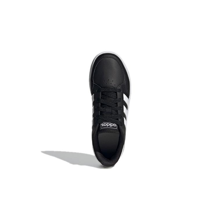 adidas Neo Breaknet Устойчивые к истиранию Низкие кеды для скейтбординга Черно-белые Детские FY9507