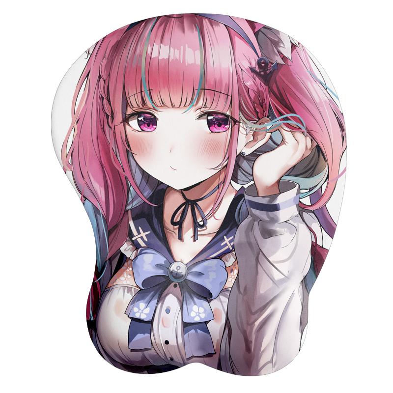 Cute Sexy Girl Silicone 3DMouse Pad Anime With Wrist Rest Support Opie Ergonomic Non Slip Creative Table Pad For Men