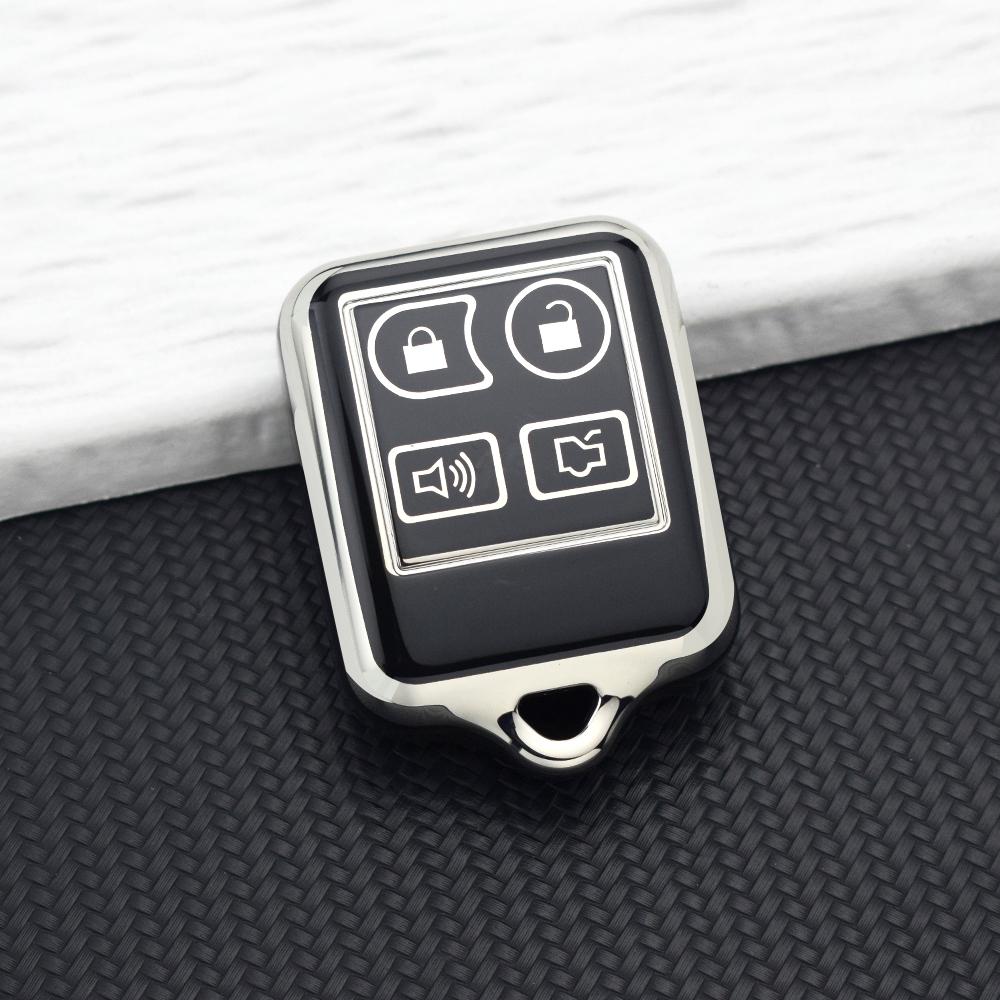 Серебряный чехол-брелок с 3/4 кнопками для Ford F150 F250 Focus Ranger Explorer Freestyle E150 Econoline Для Lincoln Mercury TPU Чехол Сумка