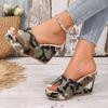 Летние женские босоножки на танкетке 2026 года, новая модная платформа, с пряжкой, повседневные, удобные, для ходьбы, обувь для женщин