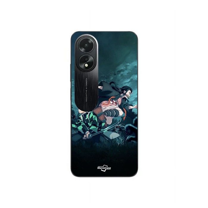 Coque pour Oppo A58 TANJIRO NEZUKO DEMON SLAYER