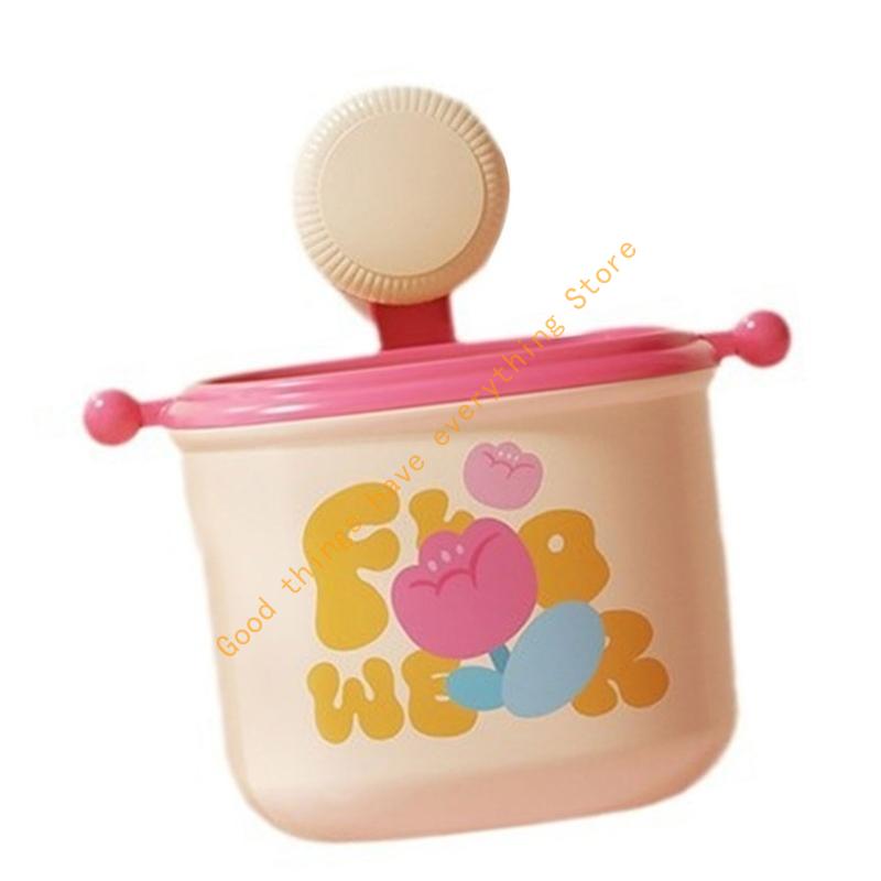 Portable Trash Can with Suction Cup Wall Hanging Rubbish Bin Waste Basket for Office Living Room and Bedroom Organizers 55KF