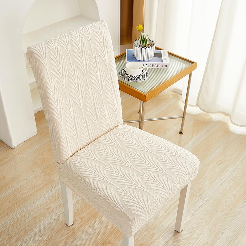 Thicken Fabric Chair Cover Jacquard Seat Cover Big Elasticity Chair Protector Chair Cover for Dining Room Wedding Office Banquet