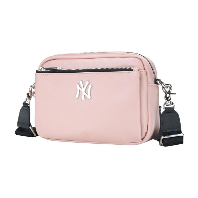 MLB New York Yankees Solid Color Zipper Camera Bag Unisex Shoulder Bag Cherry-Blossom-Pink 32BGD1011-50P